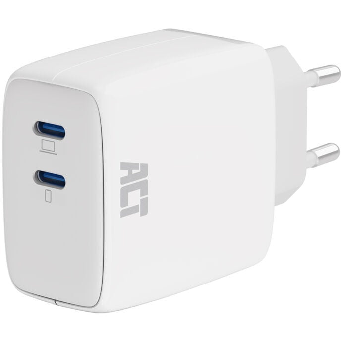 ACT-Konnektivität USB-C-Ladegerät 65W 2-Port mit Lieferung PPP und G.