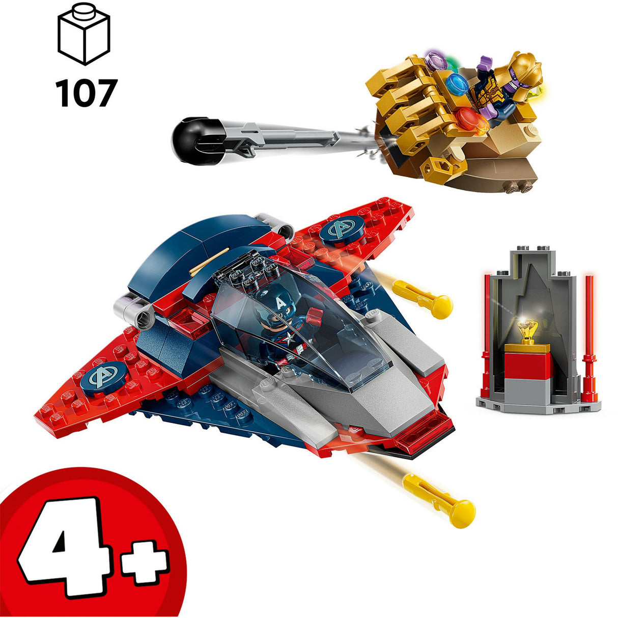 Lego Superhelden Marvel 76319 Captain America vs. Thanos