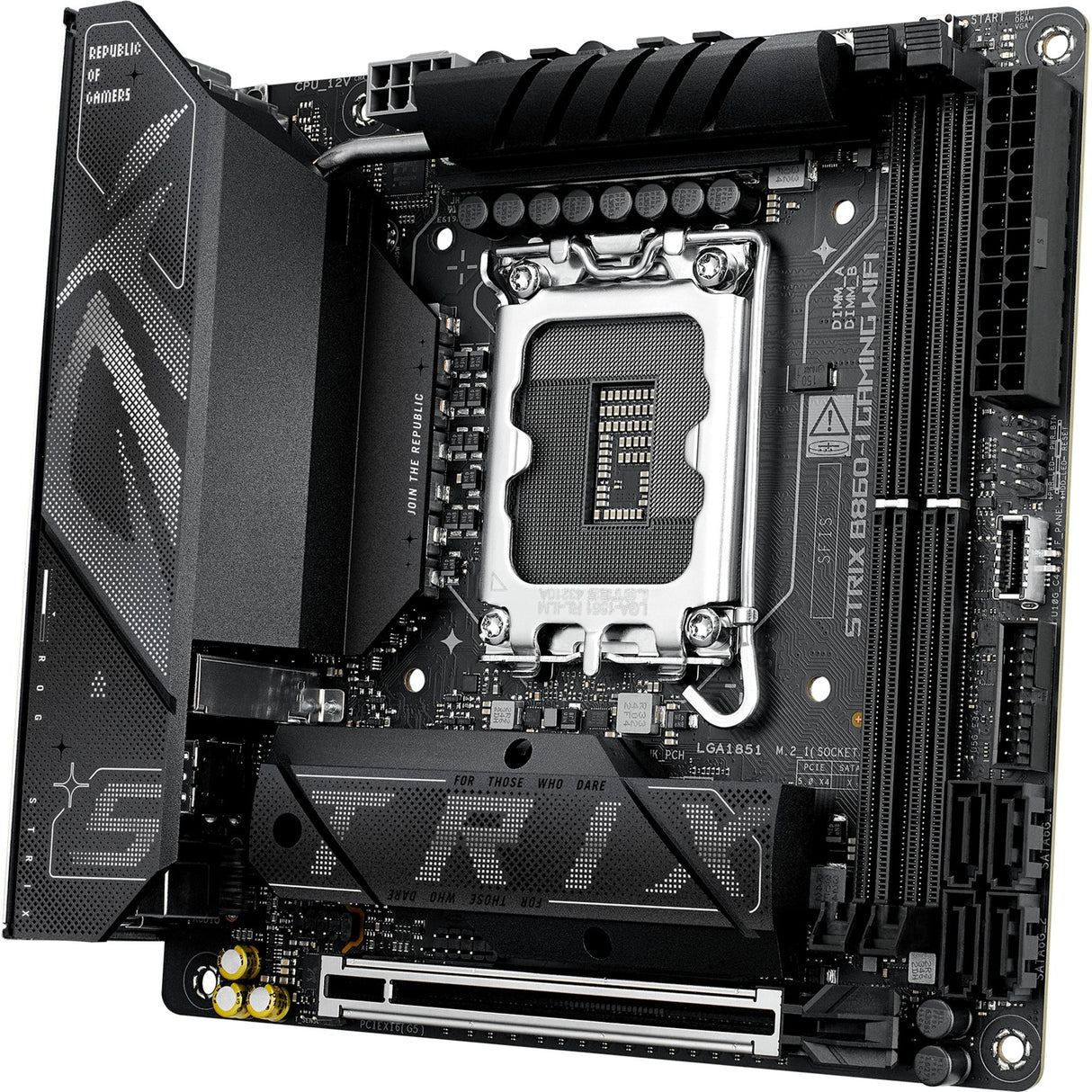 Asus ROG Strix B860-I Gaming WiFi Sockel 1851 Mainboard (RAID, 2,5 GB-LAN, WiFi 7, BT, Sound, Mini-ITX)