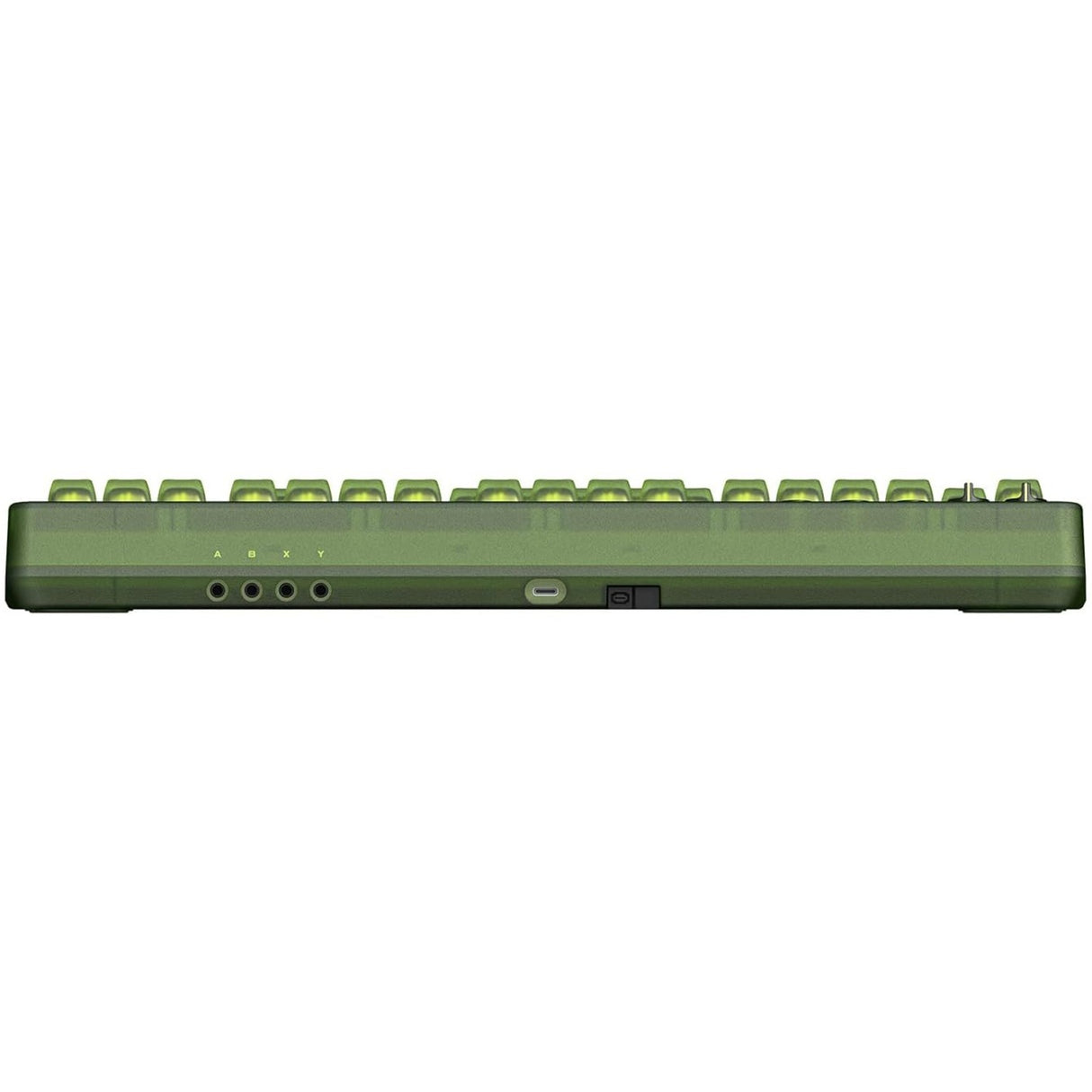 8bitdo retro 87 mechanical keyboard - xbox edition (groen, us lay-out (qwerty), kailh box jellyfish x, 80% (tkl), abs keycaps, bluetooth 5.0, wireless 2.4g, usb)