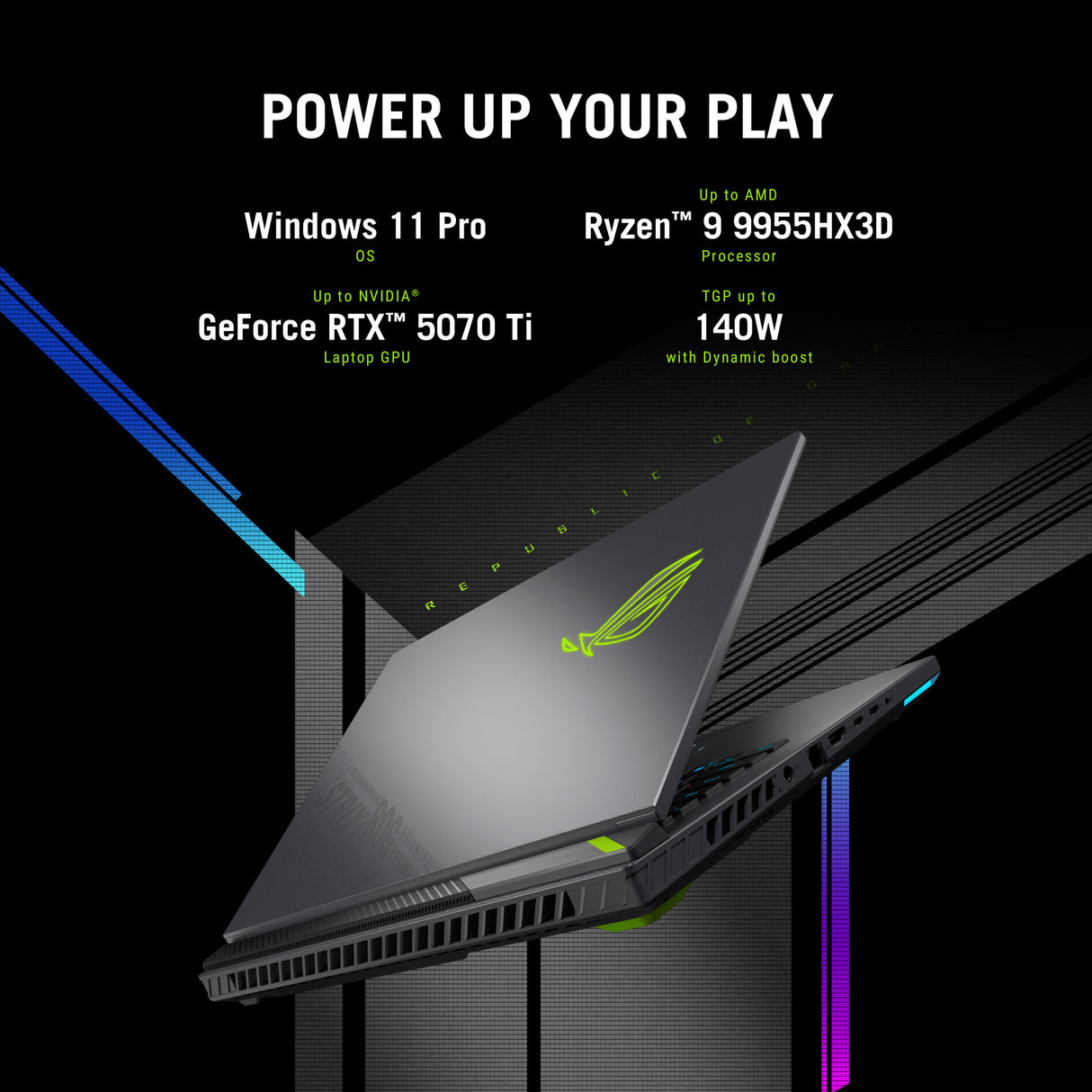 Asus ROG Strix G16 G614PW-RV006W 16 Gaming-Laptop (Grau | R9 8940HX | RTX 5080 | 16 GB | 1 TB SSD)