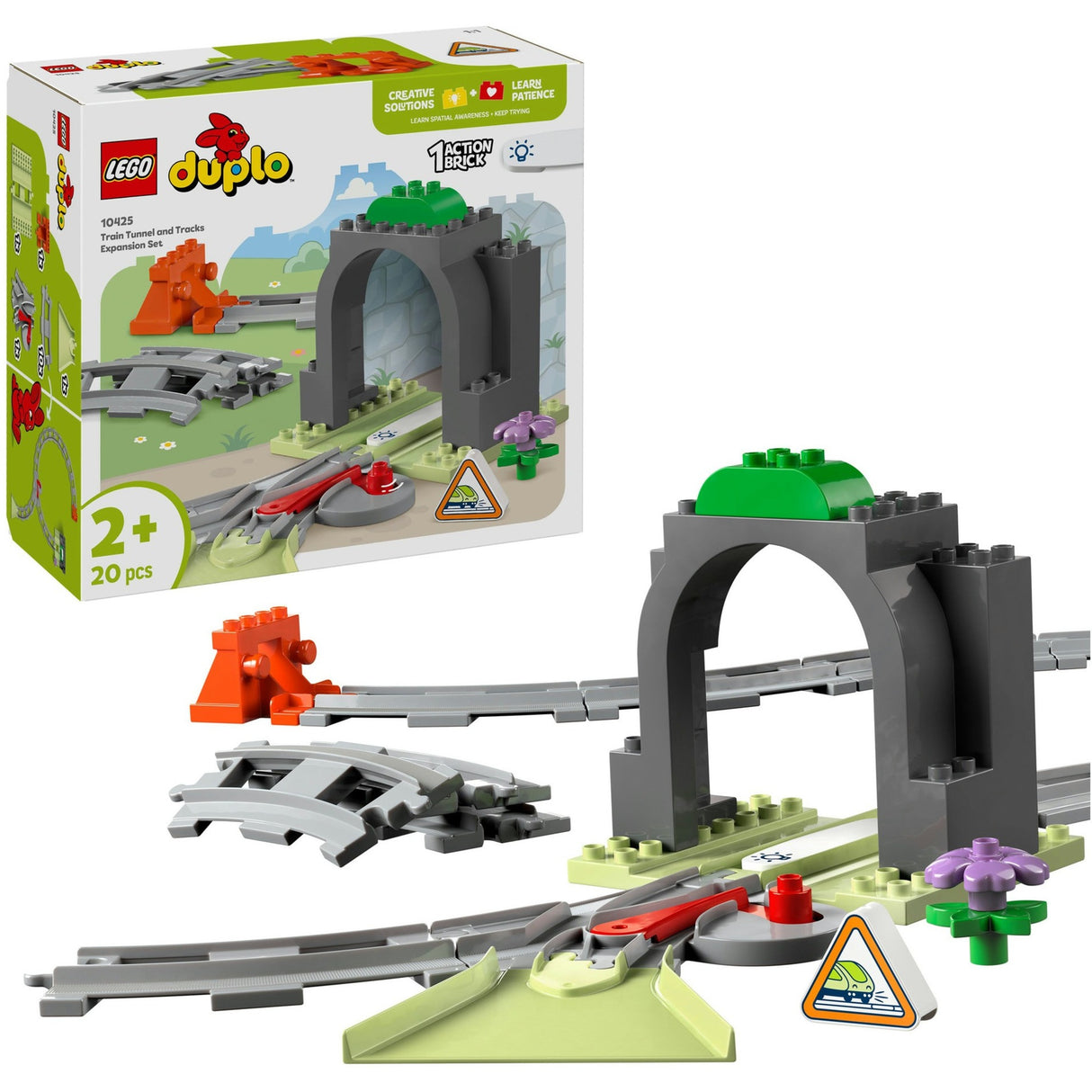 Lego Duplo Town 10425 Eisenbahntunnel und Schienen-Erweiterungsset