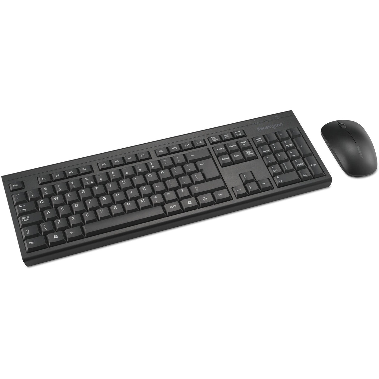 Kensington km150 eq kabelloses Desktop-Set, Desktop-Set (schwarz, US-Layout (QWERTY), Membran, 100 %, 1200 dpi)
