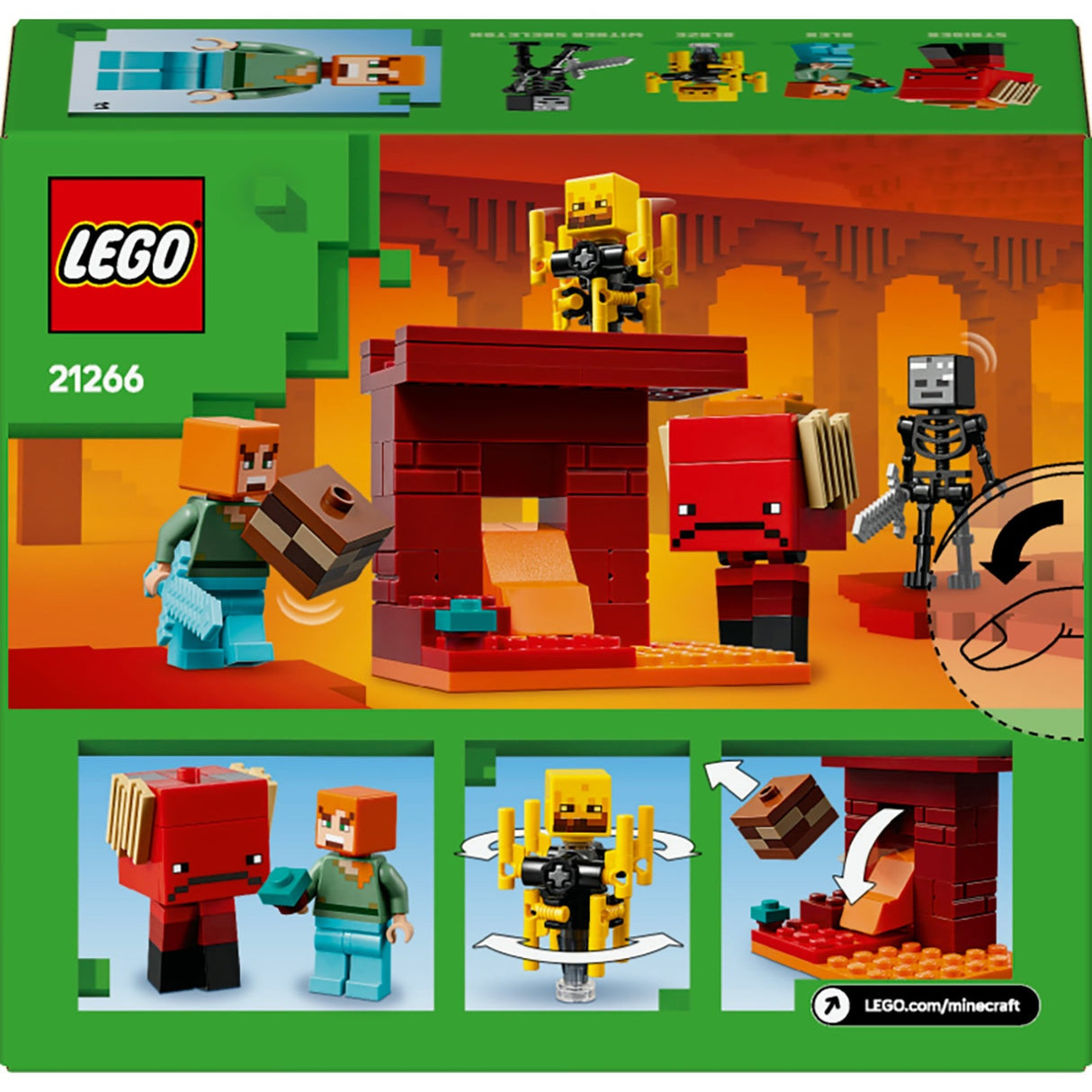 Lego Minecraft 21266 Die Lavaschlacht im Nether