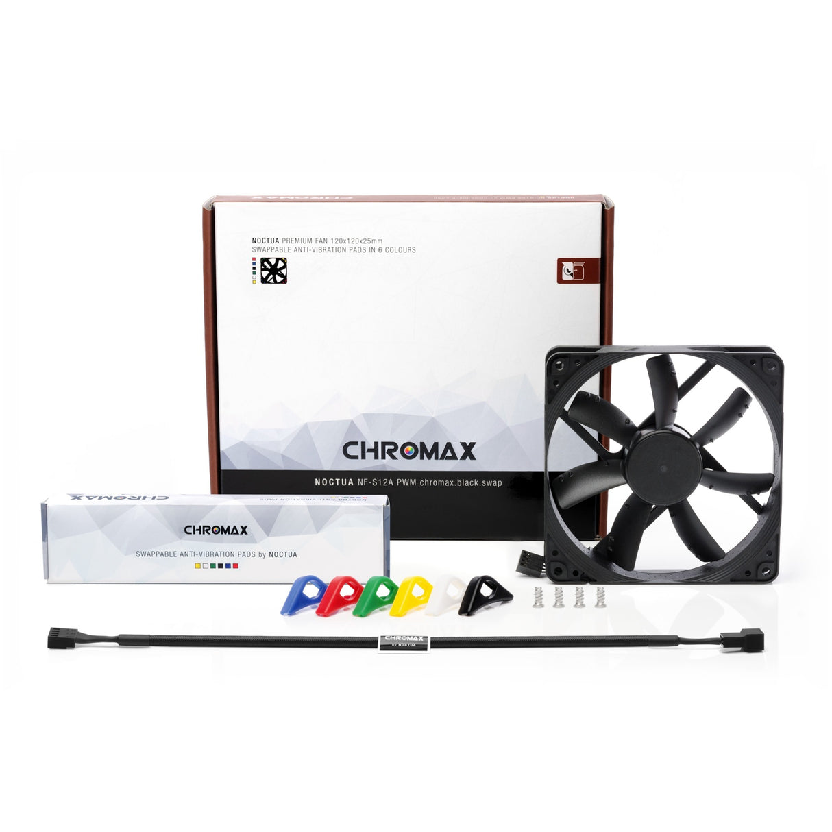 Noctua nf-s12a pwm chromax.black.swap