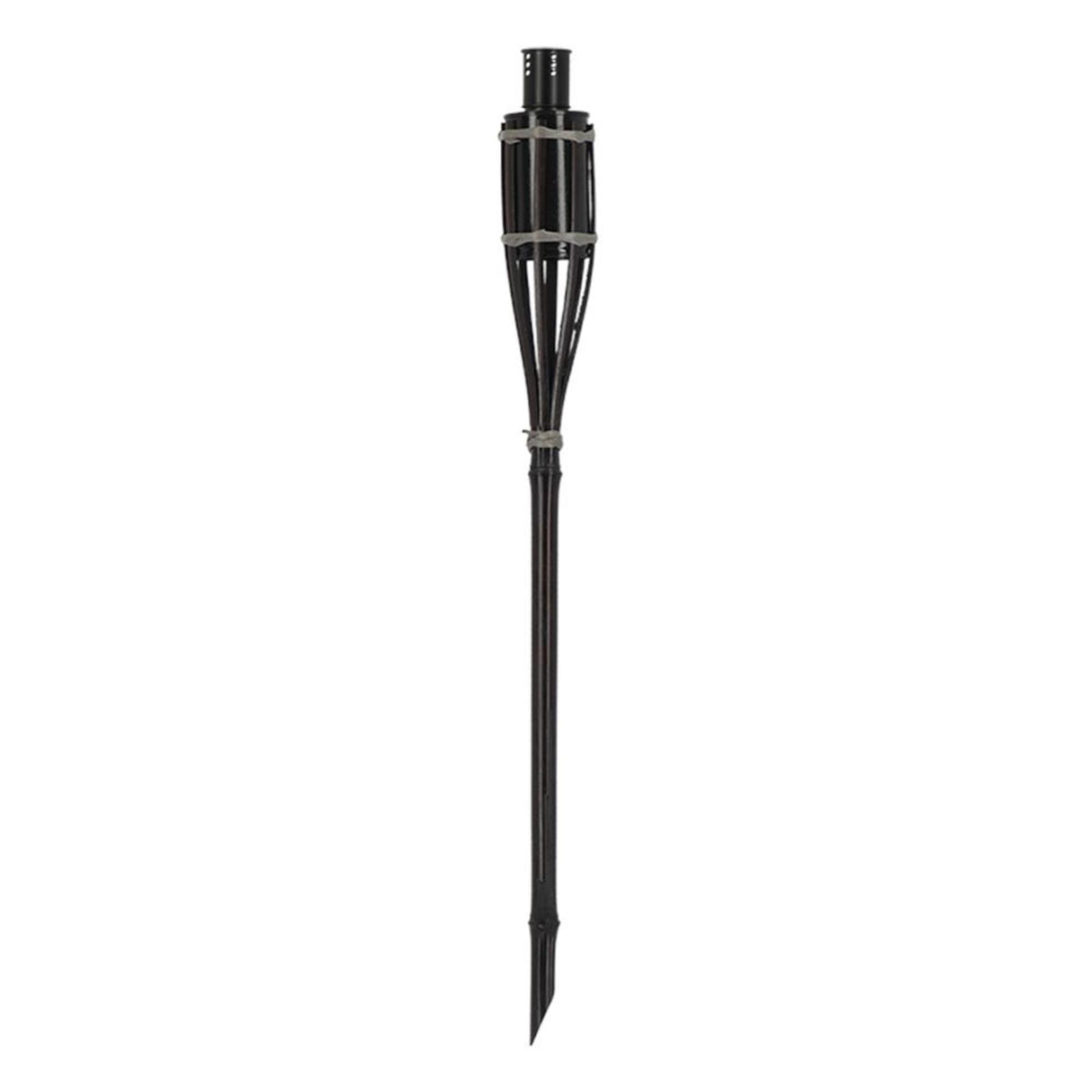 Esschert Design Taschenlampe Bambus schwarz 60cm