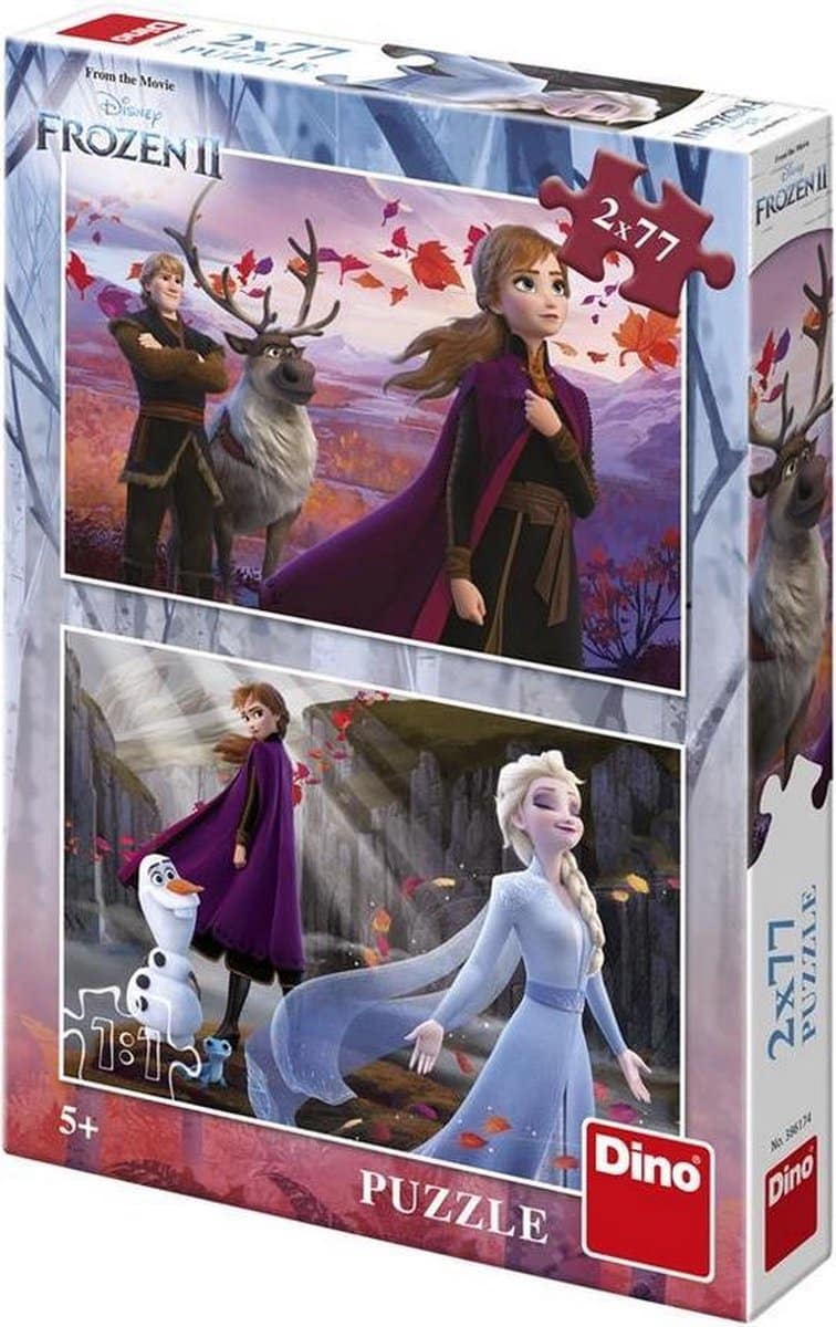 Dinotoys Dino-Puzzle - Disney's Frozen II - 2 x 77 Teile