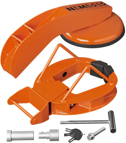 FullStop Nemesis Wheel Clamp Universal Stahlorange