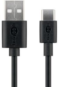 Goobay USB-C Ladekabel 2m schwarz - 9550310