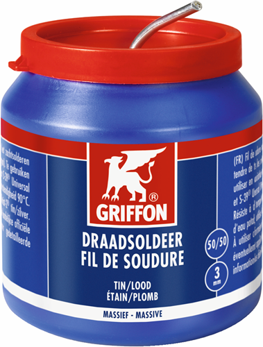 Griffon Drahtlötzinn Blei 50 50 massiv | ø 3,0 mm Topf | 500g - 1236247