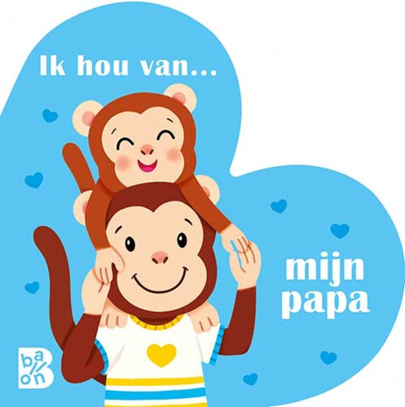 Standard-Herz-Kartonbuch der Verlagsserie „I love Daddy“.