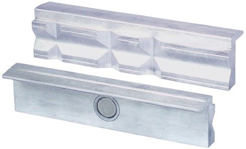 Heuer Schutzbacken für Schraubstock | für Backenbreite 120 mm | Prismen | Aluminium | 1 Paar - 109120 - 109120