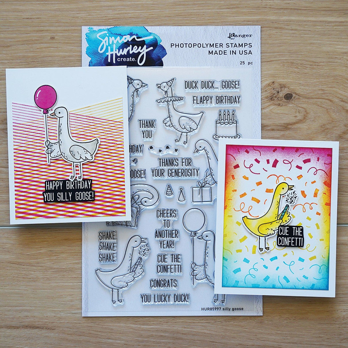 Ranger Ink Ranger • Simon Hurley erstellt Photopolymer-Stempel „Silly Goose“.