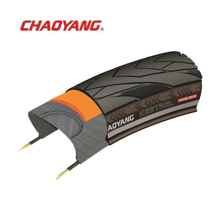Chaoyang 28x1,75 (47-622) Kestrel schwarzer Reflexfaden mit 5 mm Pannenschutz w211162