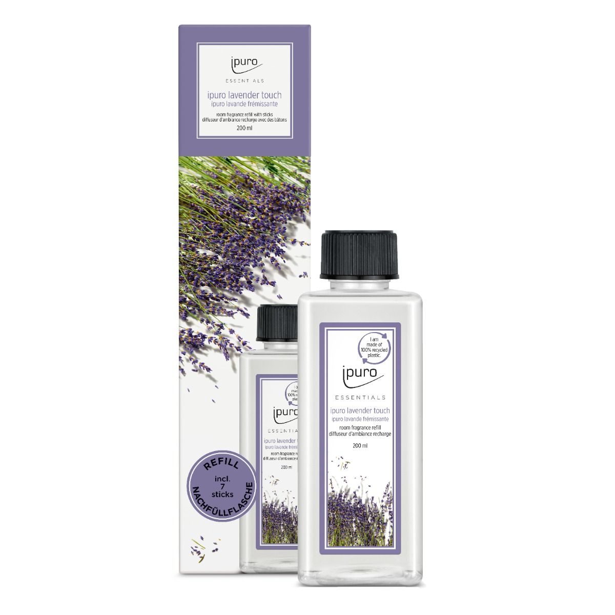 Ipuro Duftdiffusor-Nachfüllpackung Lavender Touch 200 ml