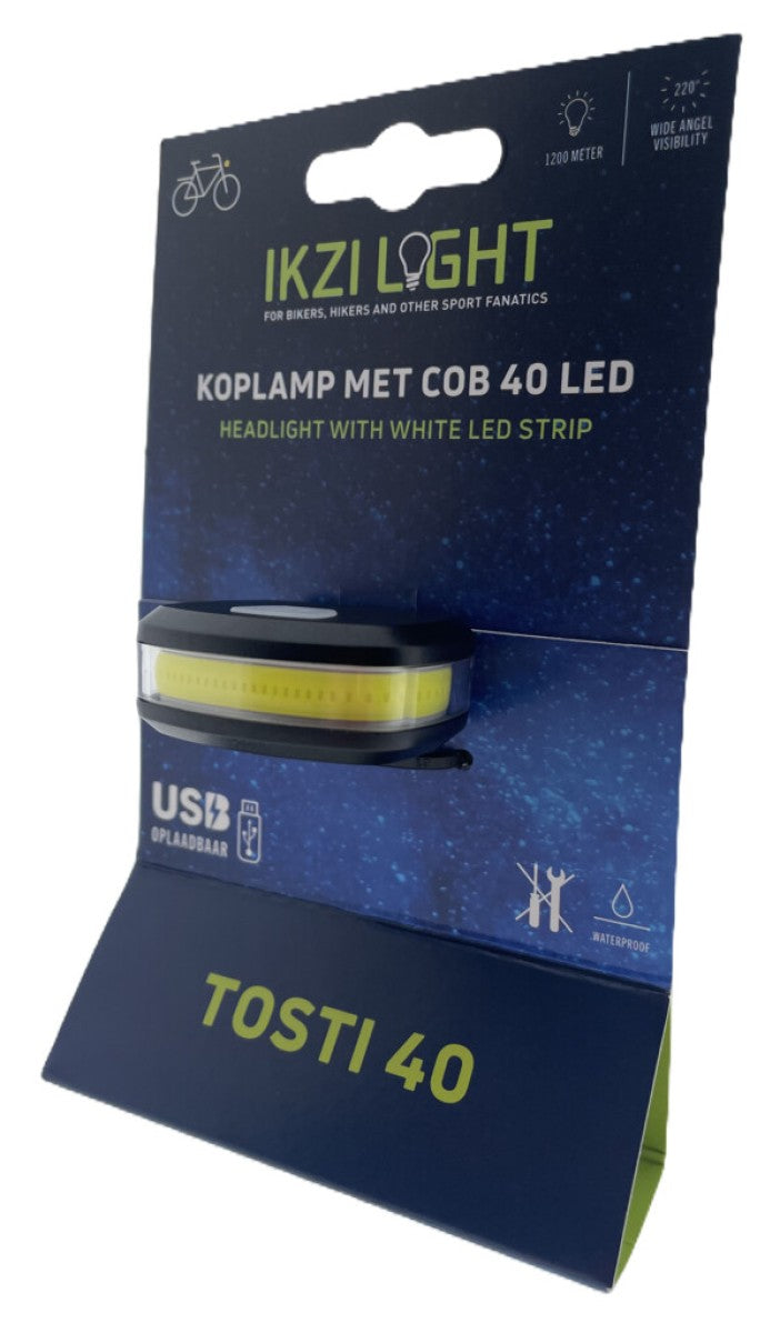 Scheinwerfer ikzilight tosti 40 cob LED, USB wiederaufladbar