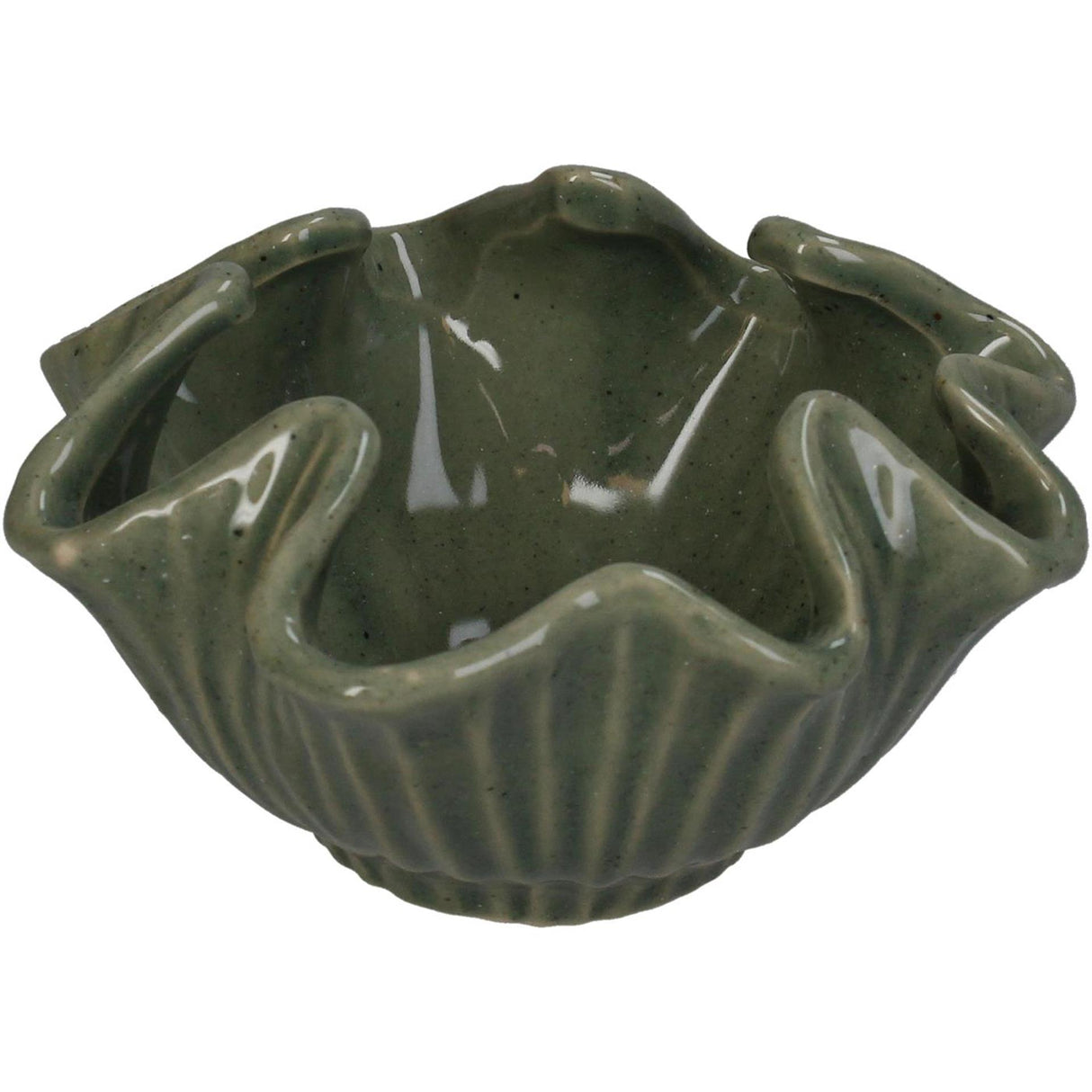 Kersten bloempot keramiek green 15x15x8cm