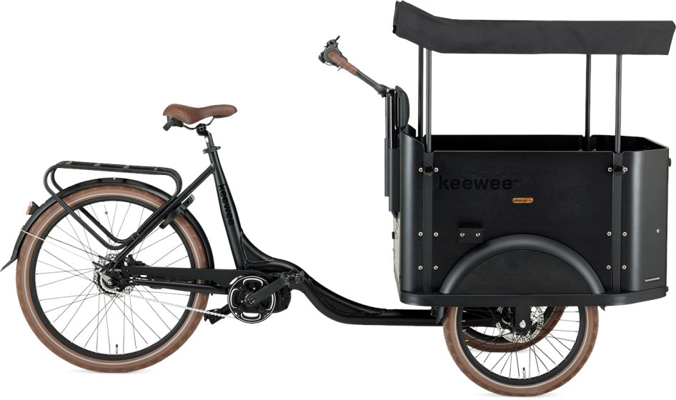 Keewee Cargo Bike 20 Zoll 54 cm Unisex 8V Hydraulikscheibenbremsbremsmatte schwarz