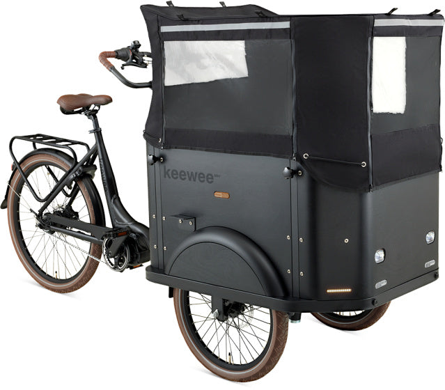 Keewee Cargo Bike 20 Zoll 54 cm Unisex 8V Hydraulikscheibenbremsbremsmatte schwarz