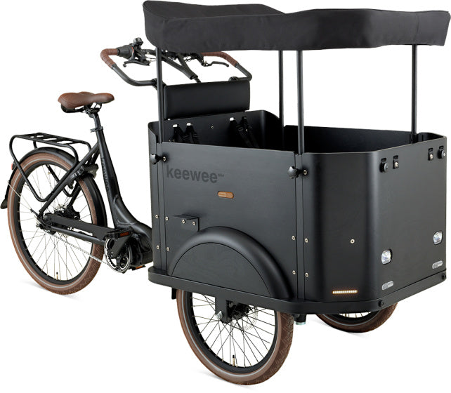 Keewee Cargo Bike 20 Zoll 54 cm Unisex 8V Hydraulikscheibenbremsbremsmatte schwarz