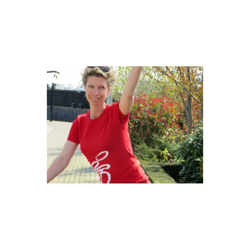 Kickbike rotes T-Shirt Größe L