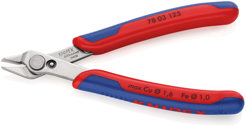 Knipex elektronische Super-Knips® | 125mm Länge | Mehrkomponentengriffe - 78 03 125 sb