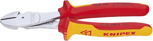 Knipex Kraft-Seitenschneider verchromt 250 mm - 7406250