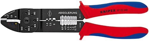 Imp Cutex Crimpzange für Kabelschuhe und Stecker | 0,5 bis 6 mm² - 9722240sb