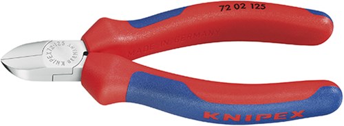 Knipex Seitenschneider für Kunststoff mit Mehrkomponentengriffen 125 mm - 7202125
