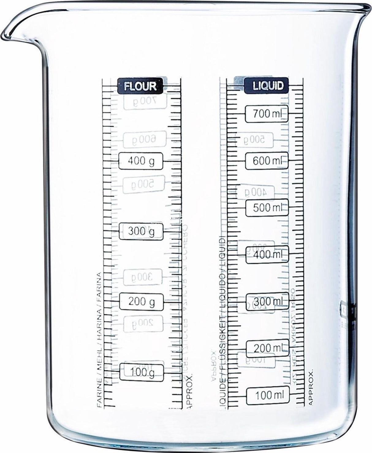 Pyrex-Messbecher 750 ml Glas