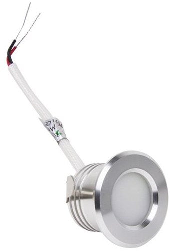 Enzo led mini inbouwspot 1,5w 2700k 37mm 60gr rond vast geschuurd staal - led4632