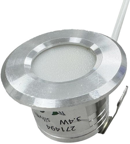 Enzo led mini inbouwspot 1,5w 2700k 37mm 60gr rond vast geschuurd staal - led4632