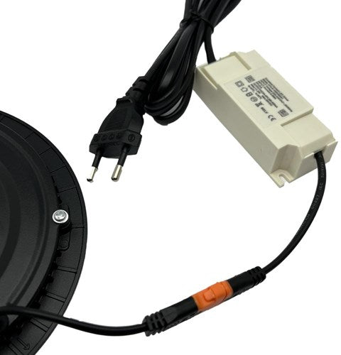 Enzo led panel downlight 12w 3000k incl. driver zwart - led2630