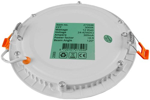 Enzo led panel downlight 18w 4000k incl. driver wit - led2643