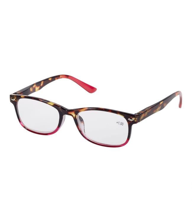Spectrum Lesebrille flammenrosa rechteckig 2,50