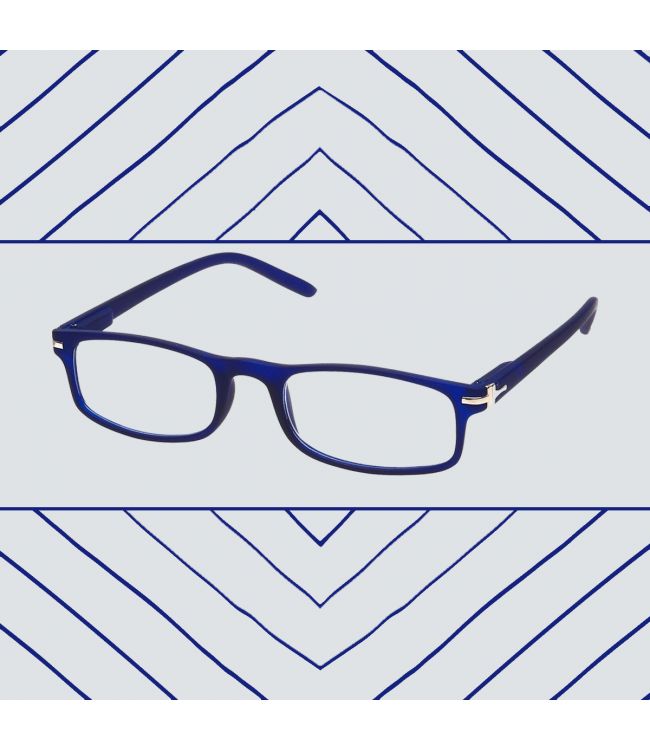 Spectrum Lesebrille matt blau sortiert rechteckig sortiert