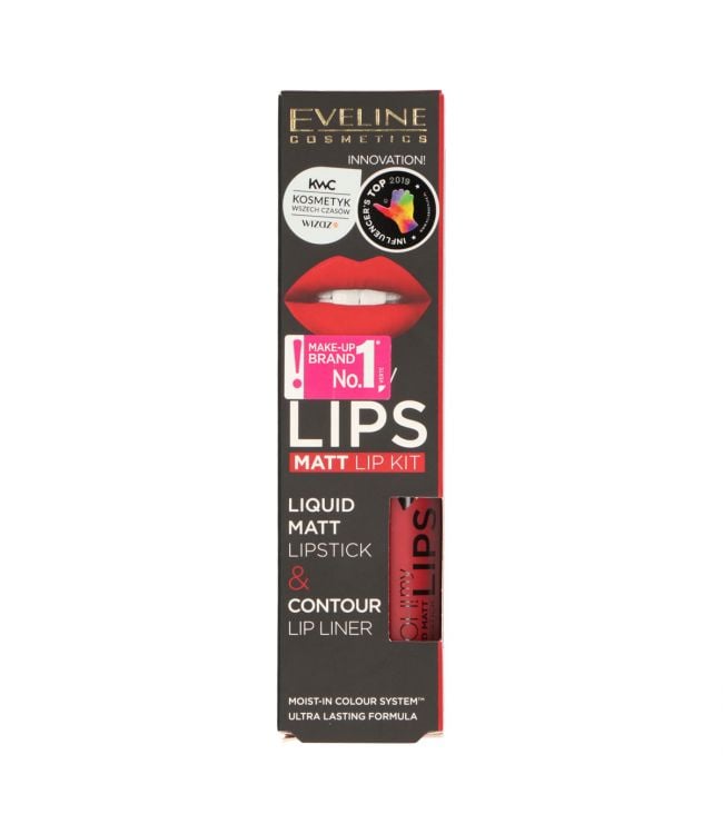 Eveline oh! Meine Lippen Liquid Matt Lip Kit Nr. 05 rote Leidenschaft
