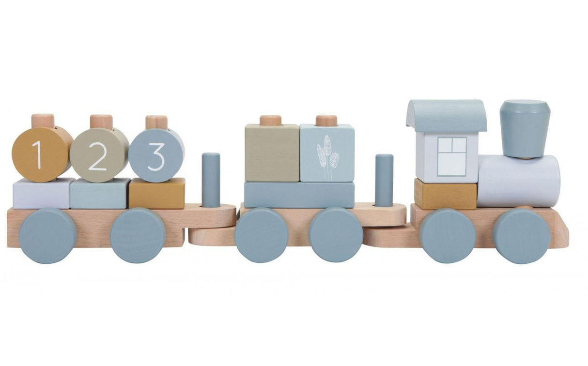 Tiamo kleiner holländischer Zug blau mit 2 Waggons