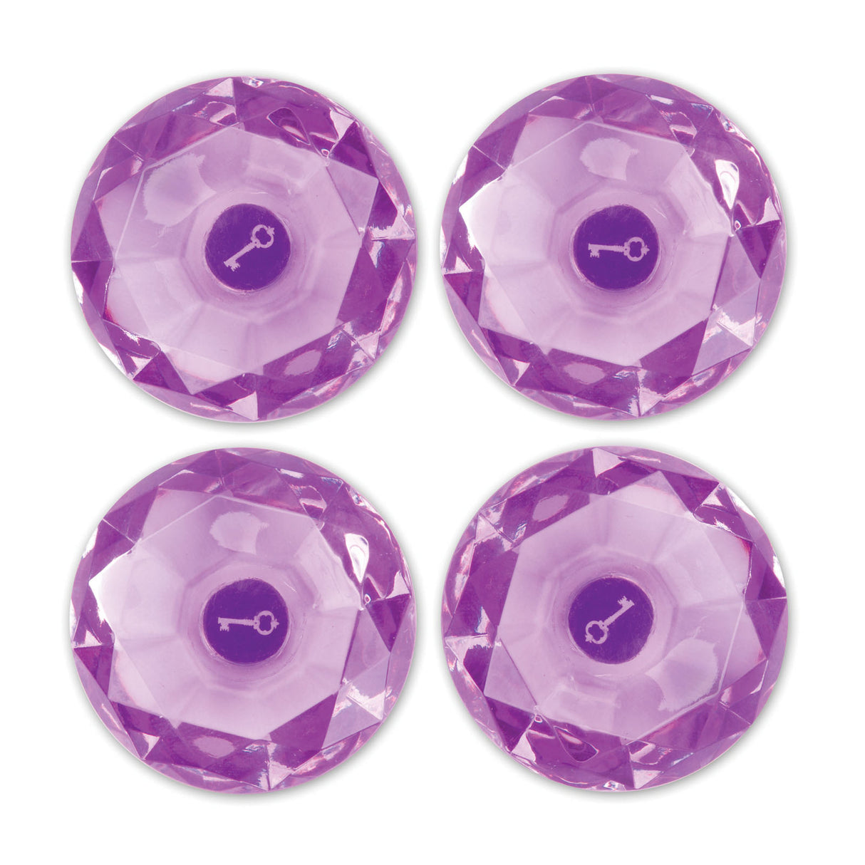 Darice • lockerlookz Edelsteinmagnet Lila 4St