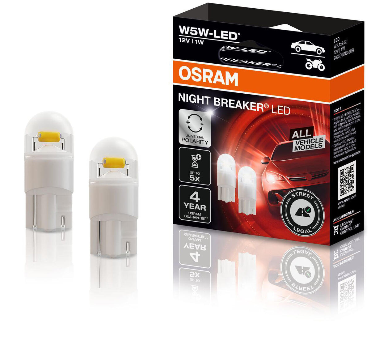 Osram-Lampe W5W LED 12V1W Nachtschalter