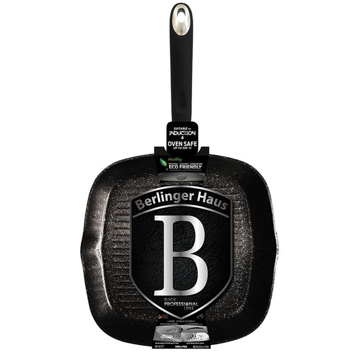 Berlingerhaus Grillpfanne 28cm schwarz