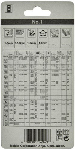 Makita Zubehör Stichsägeblatt Nr. 1 – A-85802