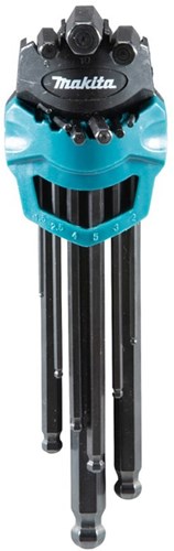 Makita Zubehör B-65894 Innensechskantschlüsselsatz 9-teilig – B-65894