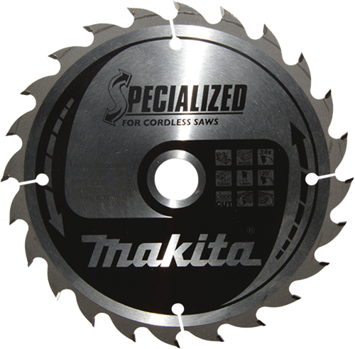 Makita Zubehör Kreissägeblatt Holz | spezialisiert 165x20x1,5 24t 20g - b-32904 - b-32904