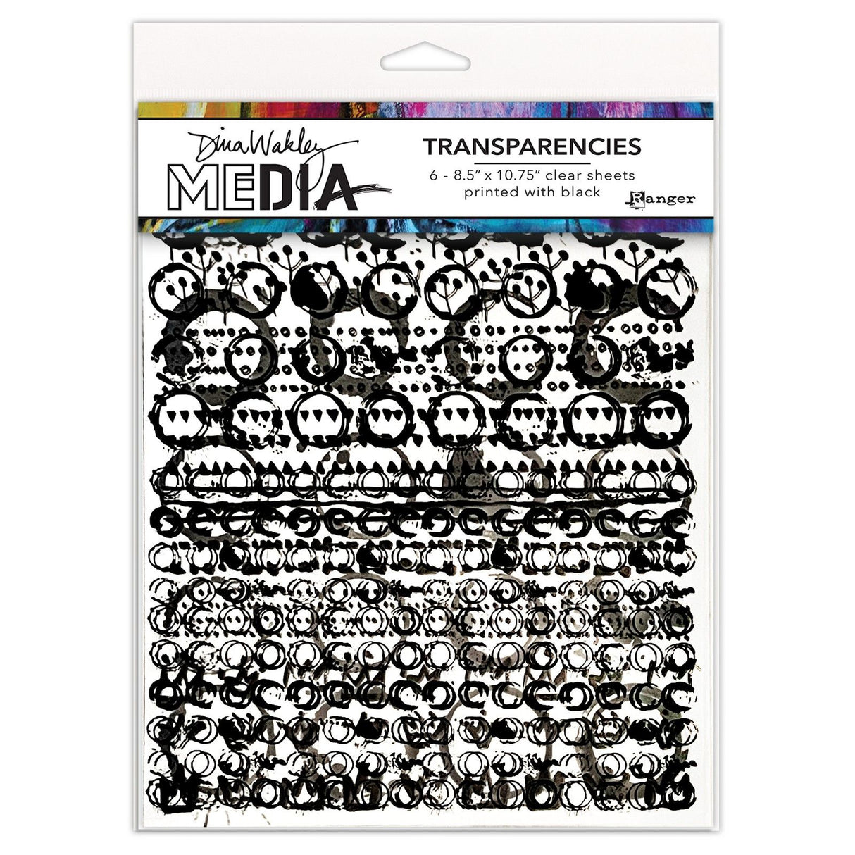 Ranger Ink Ranger • Dina Wakley Media Transparentfolien Musterspielset 2