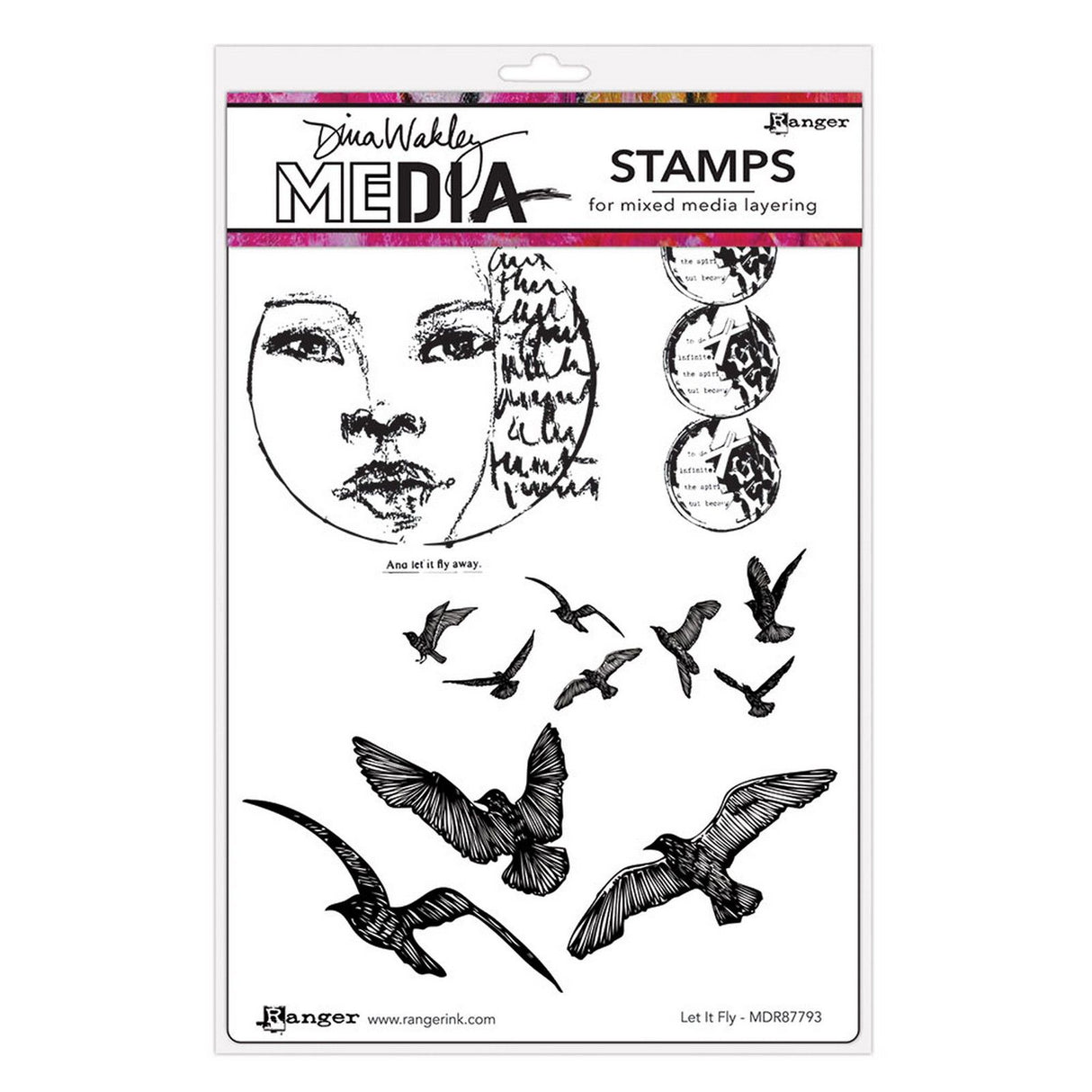 Ranger Ink Ranger • Dina Wakley Medien-Stempel lassen es fliegen