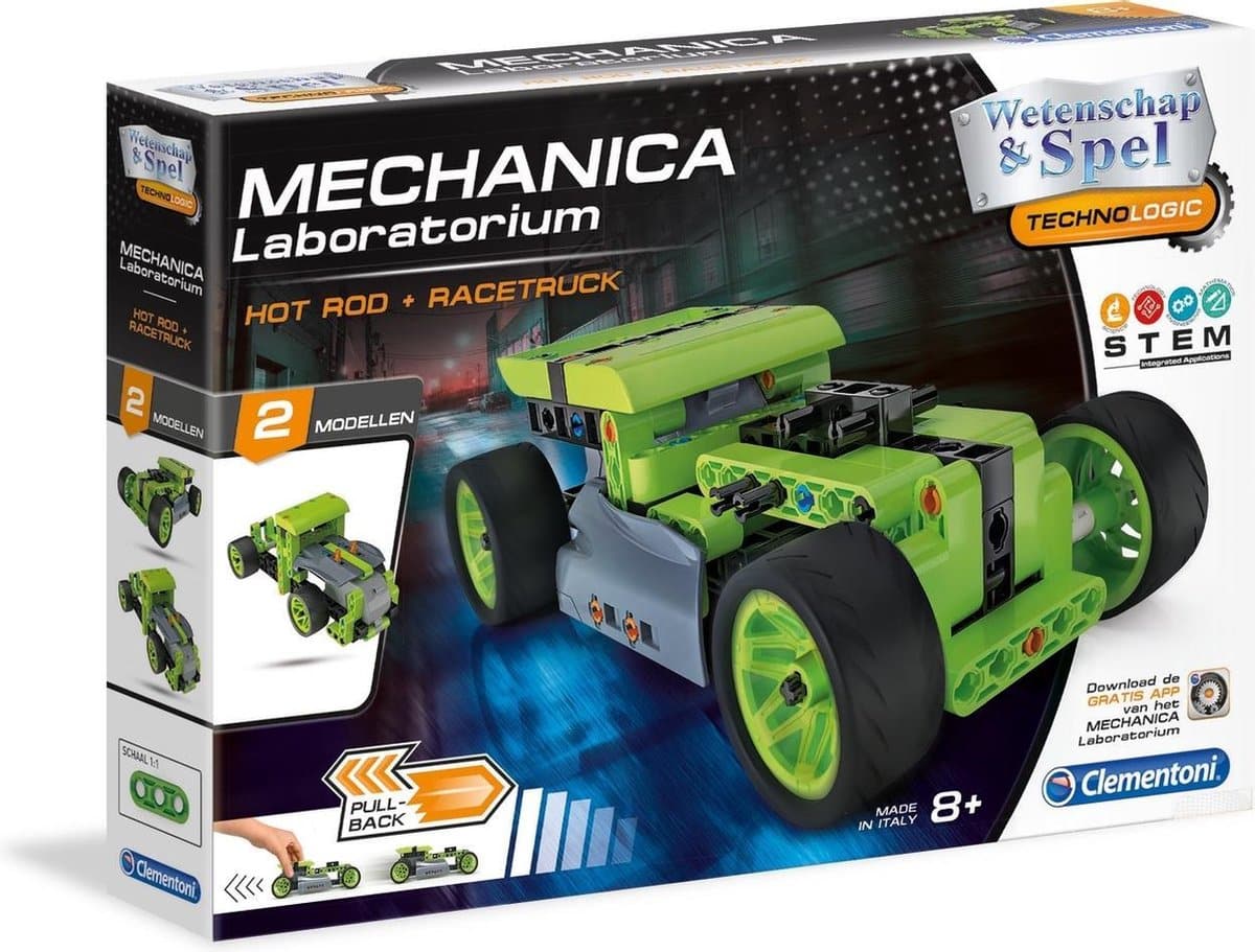 Cilgro Clementoni – Wissenschaftsspiele, Mechaniker, Hot Rod und Renntruck