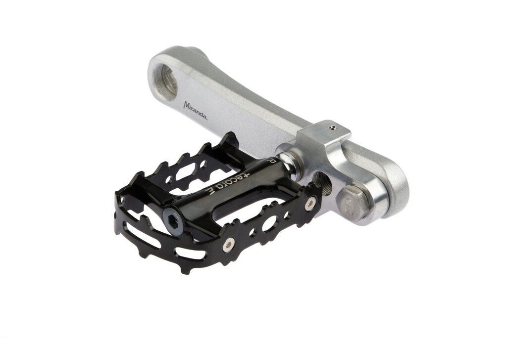 Mirage Kurbelwender mit Edelstahl -Bolzen -Aluminium T6 Silber