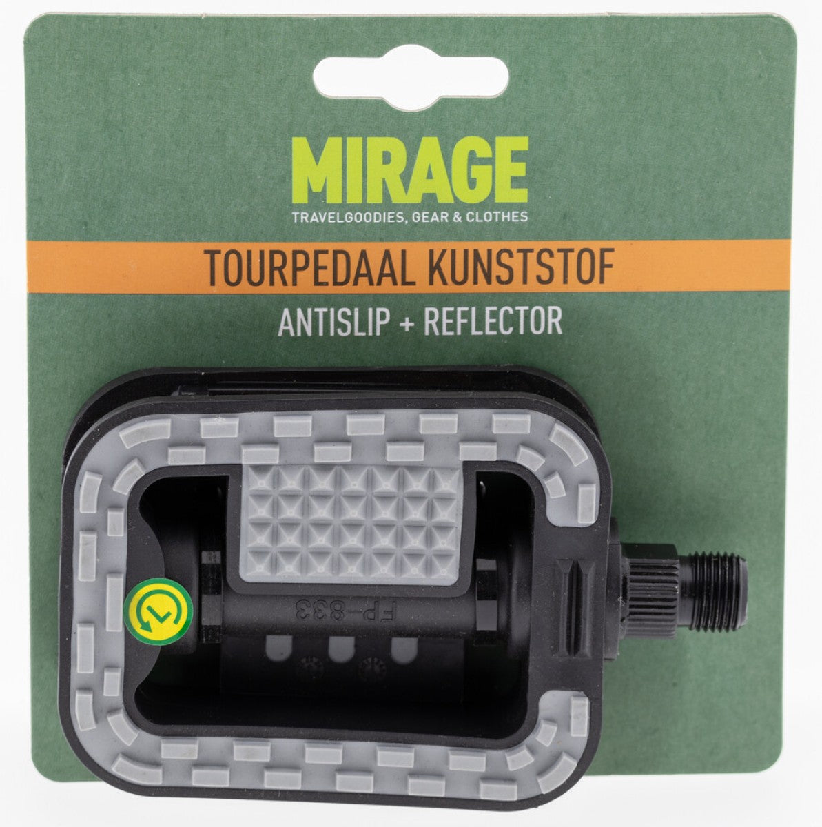 Mirage Tour Pedal Plastik Anti -Slip Black Grey Card