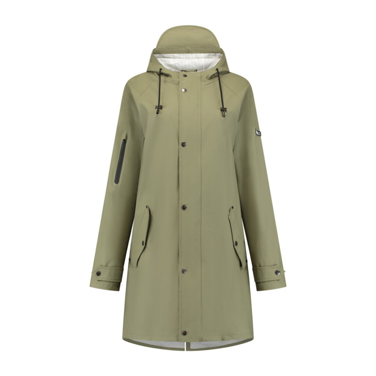 Mirage Regenmantel Niederschlag Trenchcoat - Größe M - Hergestellt aus Polyester weicher Berührung - Olivengrün